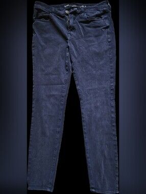 American Eagle Navy Jeggings Super Stretch Size 12 Long